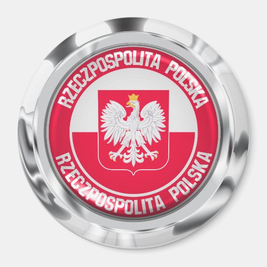 Polnische Runde Magnet (Vorne)