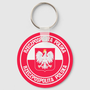 Polnische Runde Schlüsselanhänger