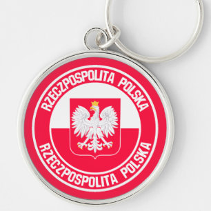 Polnische Runde Schlüsselanhänger