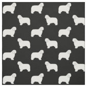 Polnische Silhouetten Schafhunde Hunde Gemustert Stoff (Muster)