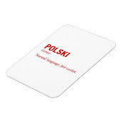 POLNISCHE Sprache Magnet (Linke Seite)