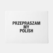 Polnische Sprache Polen Polska Fußmatte (Vorderseite)