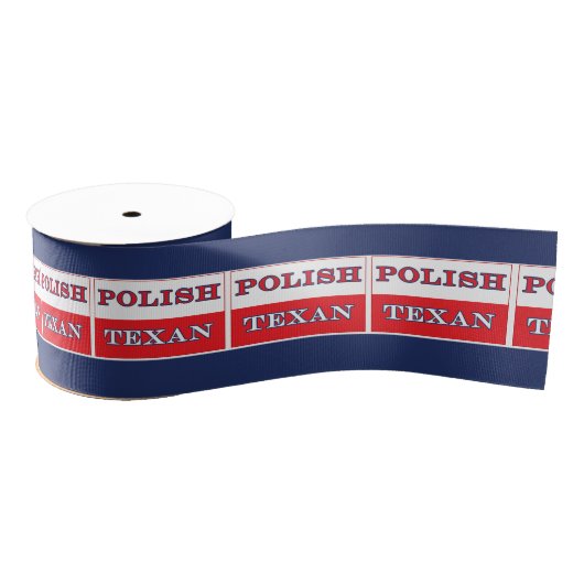 Polnische Texan-Polen-Flagge Ripsband (Spule)