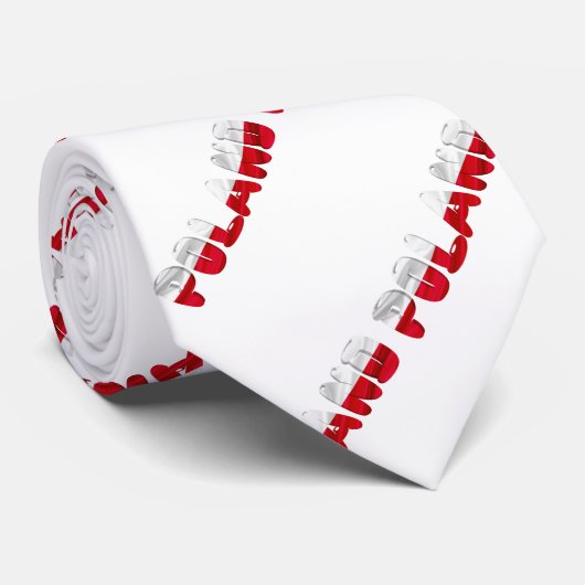 Polnische Textflagge Krawatte (Gerollt)