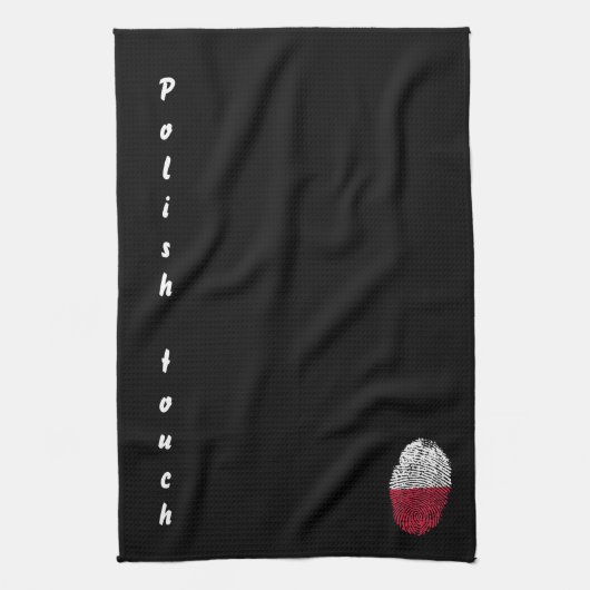 Polnische Touchfingerabdruckflagge Handtuch (Vertikal)