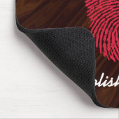 Polnische Touchfingerabdruckflagge Mousepad (Ecke)