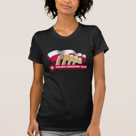 Polnische trinkende Team-Frauen T-Shirt