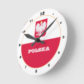 Polnische Uhr, moderne Wohngestaltung, polnische F Runde Wanduhr (Winkel)