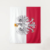 Polnische und polnische Fahnen-Modesportarten /Tap Wandteppich (Vorderseite)