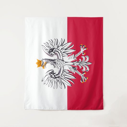 Polnische und polnische Fahnen-Modesportarten /Tap Wandteppich (Vorderseite)