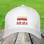 Polnische und polnische Flaggenmode / Polska Patri Bestickte Baseballkappe<br><div class="desc">Stickereihats: Polnische und polnische Fahne-Fashion-Baseball / LKW-Hüte für Polska-Patrioten - Liebe meines Landes,  Reisen,  Urlaub / Sportfans</div>