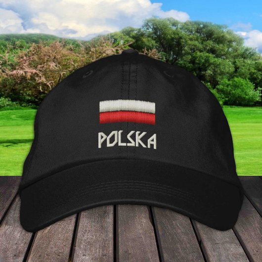 Polnische und polnische Flaggenmode / Polska Patri Bestickte Baseballkappe