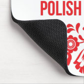 Polnische und polnische Rote Blume Mousepad (Ecke)