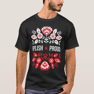 Polnische und stolz Blume Polen Polska T-Shirt