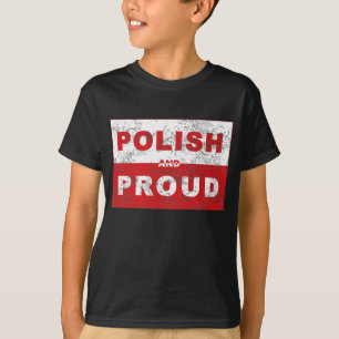 Polnische und stolze Flagge T-Shirt