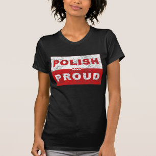 Polnische und stolze Flagge T-Shirt