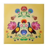 Polnische Völker mit dekorativem Blumen- u. Fliese (Vorderseite)