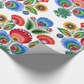 Polnische VolksBlumen Geschenkpapier (Ecke)