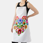 Polnische Volkskunst - Blumenstickermuster Schürze (InSitu)