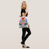 Polnische Volkskunst - Blumenstickermuster Tasche (Am Model)