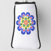 Polnische Volkskunst - Blumenstickermuster und cu Golf Headcover (Rotieren 90)