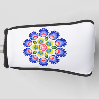 Polnische Volkskunst - Blumenstickermuster und cu Golf Headcover