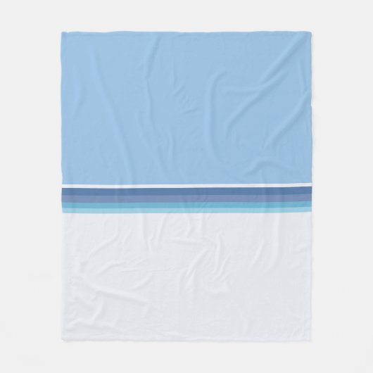 Polnische Volkskunst gestreift Fleece Blanket (Vorderseite)