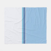 Polnische Volkskunst gestreift Fleece Blanket (Vorderseite (Horizontal))