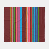Polnische Volkskunst gestreift Fleece Blanket (Vorderseite (Horizontal))