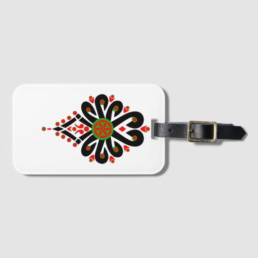 Polnische Volkskunst - Parzenica Gepäckanhänger (Vorderseite (Horizontal))