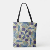 Polnische Volkskunst - Patchwork-Quilt - Handgenäh Tasche (Rückseite)