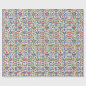 Polnische Volkskunst Weihnachtspapier Geschenkpapier (Flach)