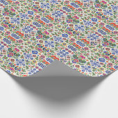 Polnische Volkskunst Weihnachtspapier Geschenkpapier (Ecke)