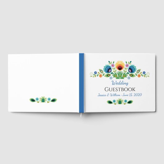 Polnische Volksmörder-Blume Lavendel und Gelb Gästebuch (Voll)