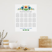 Polnische Volksmörder-Blume Lavendel und Gelb Poster (Küche)