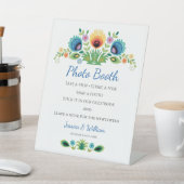 Polnische Volksmörder-Blume Lavendel und Gelb Sockelschild (In SItu)