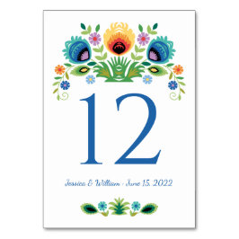 Polnische Volksmörder-Blume Lavendel und Gelb Tischnummer