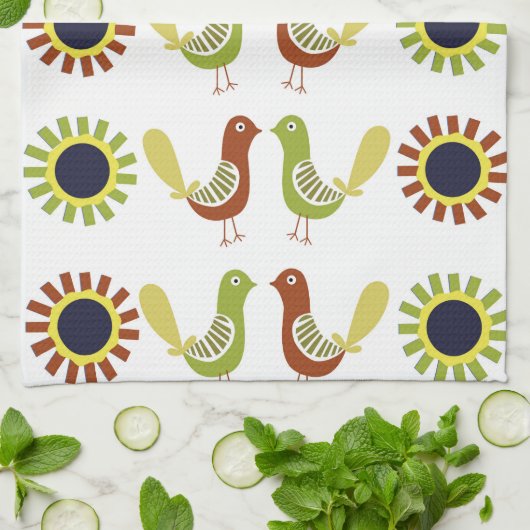 Polnische Volksvögel, Geschirrtücher (Gefaltet)