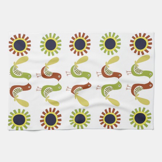 Polnische Volksvögel, Geschirrtücher (Horizontal)