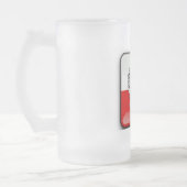 Polnische Wappen Mattglas Bierglas (Links)