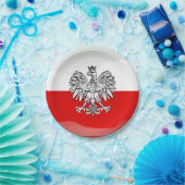 Polnische Wappen Pappteller (Party)