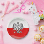 Polnische Wappen Pappteller (Party)