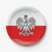 Polnische Wappen Pappteller (Vorderseite)