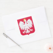 Polnische Wappen Runder Aufkleber (Umschlag)