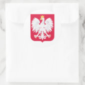 Polnische Wappen Runder Aufkleber (Tasche)