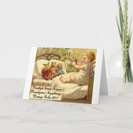 POLNISCHE WEIHNACHTSentwürfe 2 Feiertagskarte (Vorderseite)