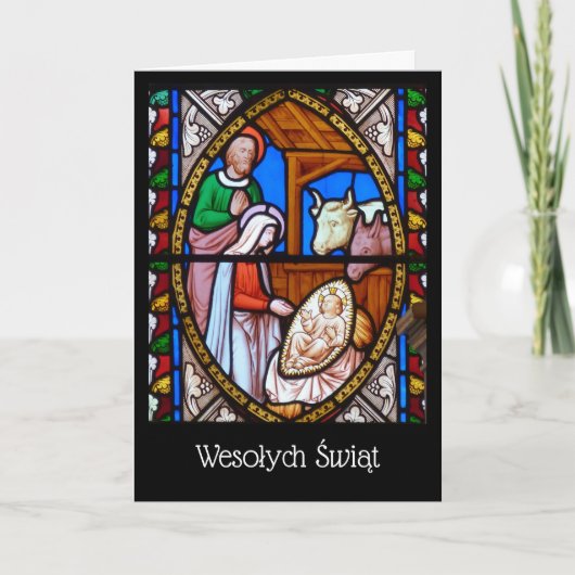 Polnische Weihnachtskarte - Boże Narodzenie Karte (Vorderseite)