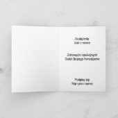 Polnische Weihnachtskarte - Boże Narodzenie Karte (Innenseite)