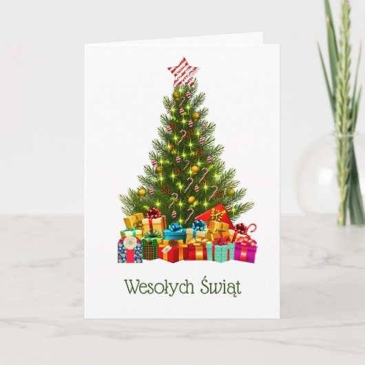 Polnische Weihnachtskarte - Boże Narodzenie Karte (Vorderseite)