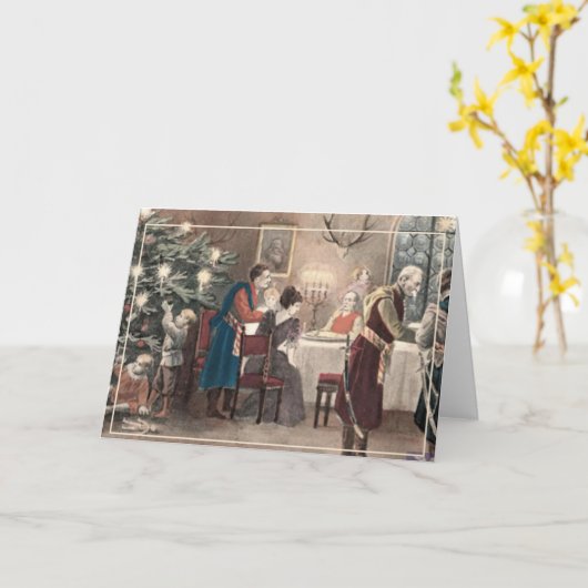 Polnische Weihnachtskarte Karte (Gelbe Blume)